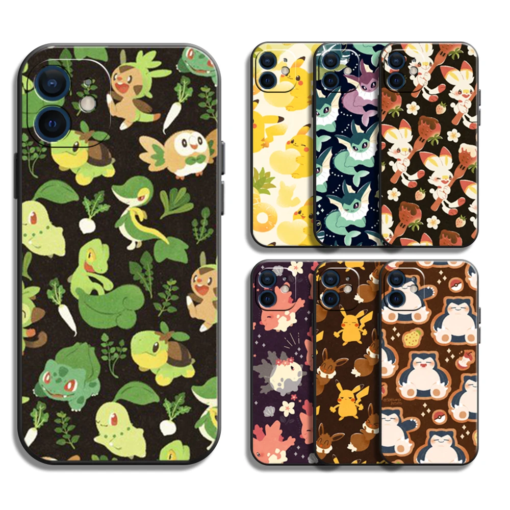 

Pokemon Pikachu Cute Case For iPhone 11 13 Pro Max Mini 12 Pro Max X XR XS MAX SE2020 8 7 6 6S Plus NEW HOT Silicone Phone Cover