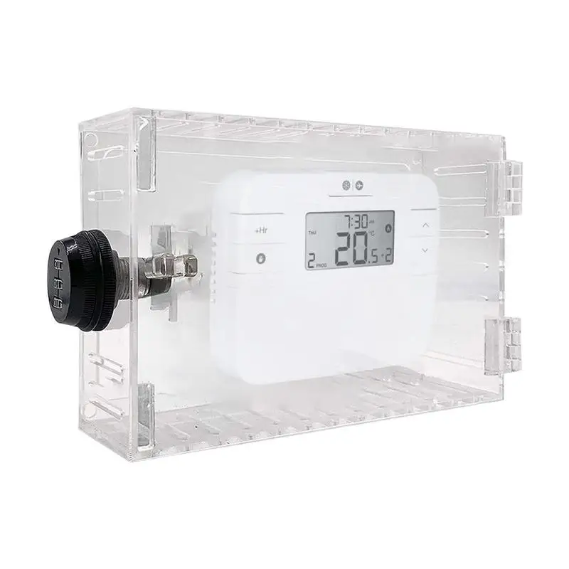 

Thermostat Protection Cover Transparent Thermostat Lock Boxes With Keys Home Thermostat Wall Plate Cover For Home Living Room