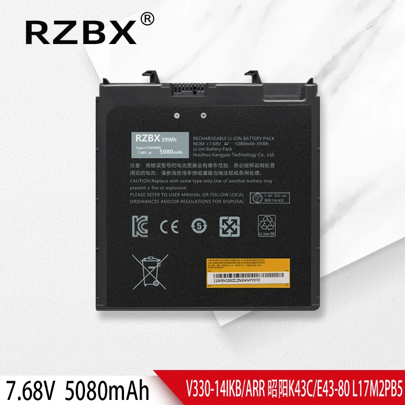 

RZBX Laptop Battery L17M2PB5 L17L2PB5 For Lenovo V330-14IKB 14IKB06 14IKB07 V330-14ARR 14ARR079 14ARR089 E43-80 K43C-80 E4-ARR