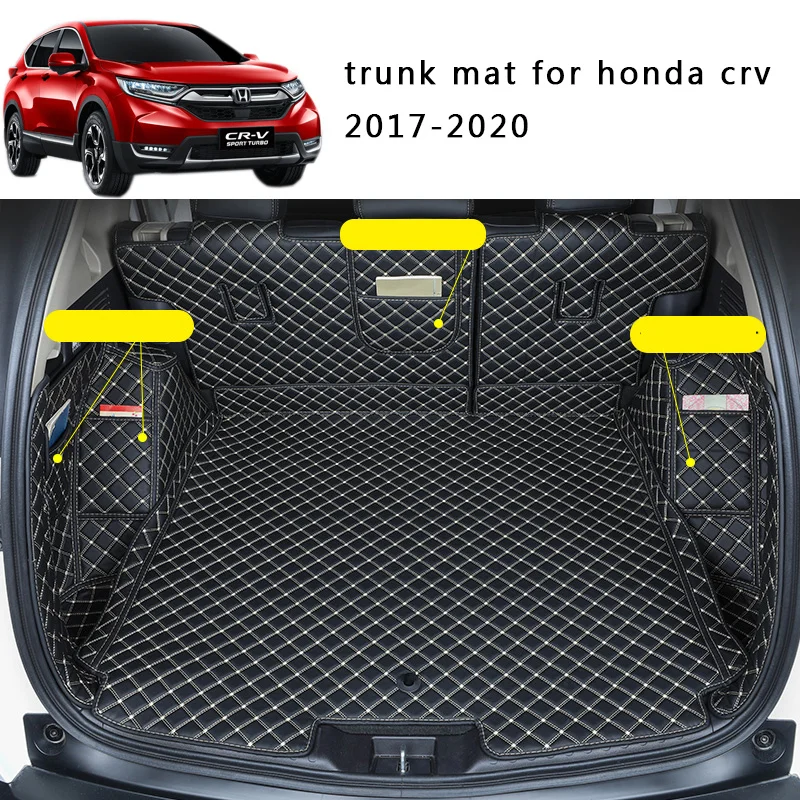 

Leather Car Trunk Mat Cargo Liner for Honda Crv 2019 2020 5th cr-v Rug Carpet Interior Accessories