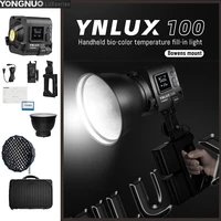 yongnuo ynlux100 bi color 3200 6500k led video light portable handheld outdoor shooting photography light live studio fill light