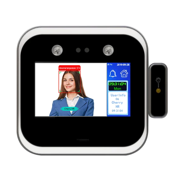 

Dynamic 3D Face Recognition Camera RFID Access Control Wrist Body Temperature Sensor