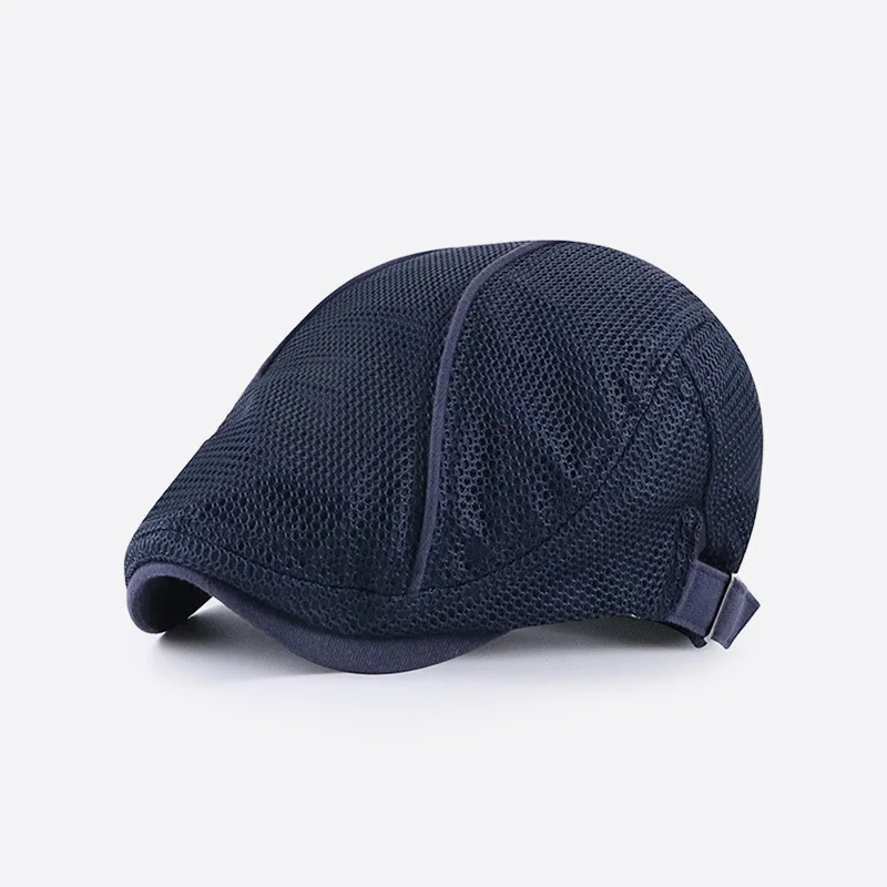 

Summer Newsboy Caps for Men Breathable Mesh Berets Hats Casual Boinas Hombre Flat Cap Women Gorras Planas Cabbie Hat