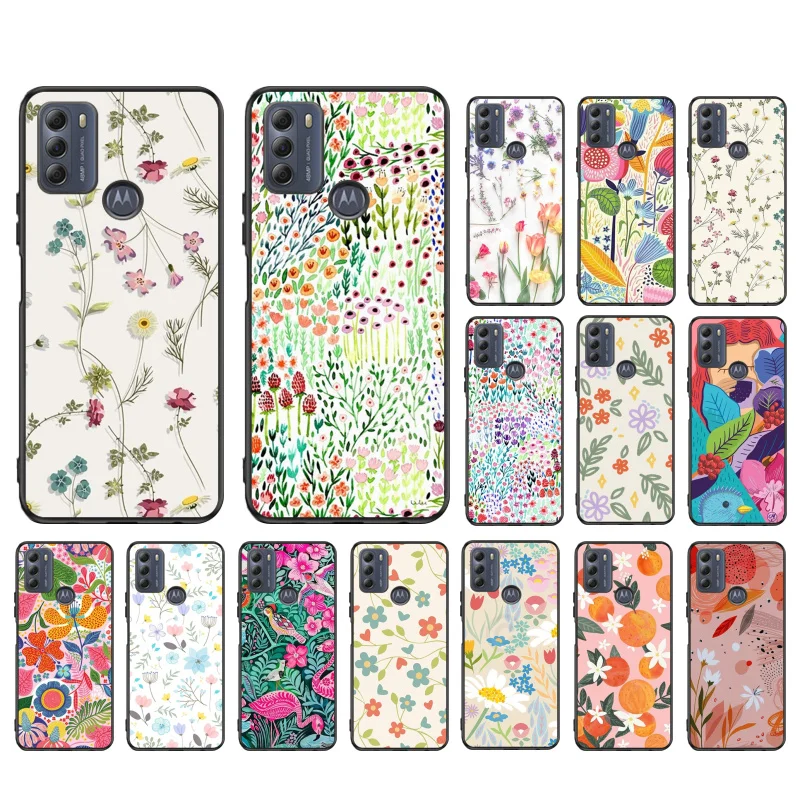 

Flower Phone Case for Motorola Moto Edge 20 Pro Edge 20 Lite E7 Power E40 E20 One Action G10 G Play G8 G9 G60 G50S G Pure