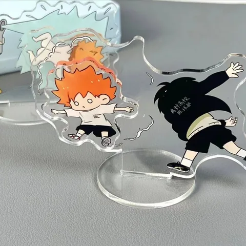 Haikyuu Hinata Shoyo вращающаяся акриловая подставка Аниме Фигурка кагеяма Кей Tsukishima Luffy стол комната украшение автомобиля интересные игрушки