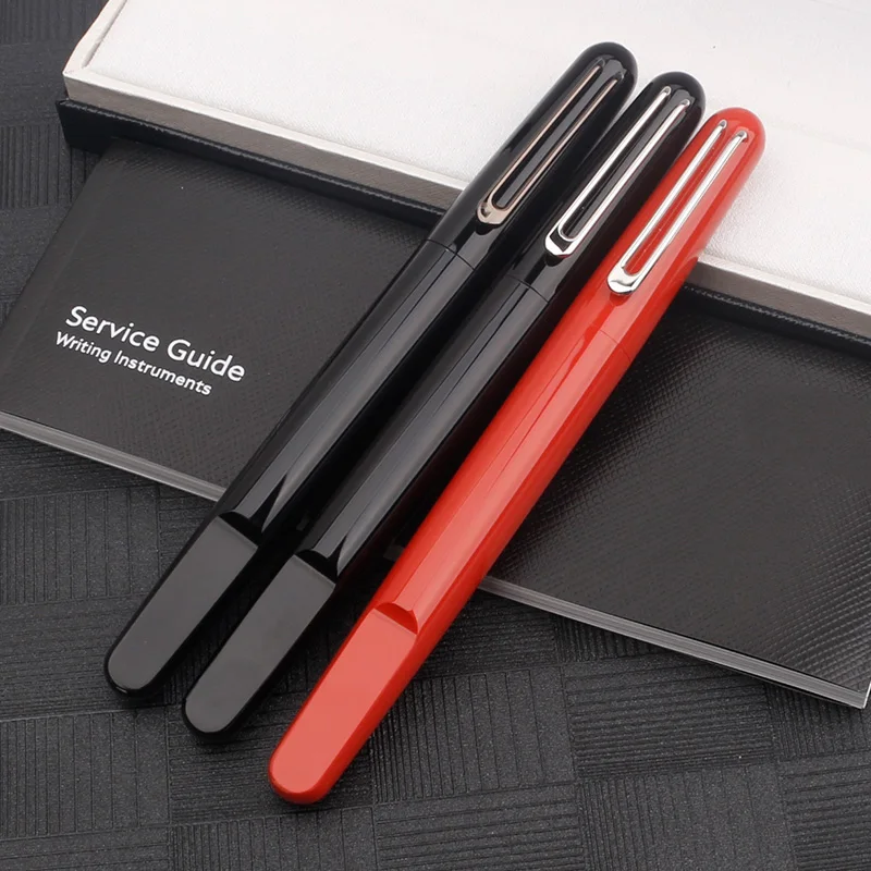 

Luxury MB M Series Fountain Pen Ballpoint Black Resin Monte Pen Gel Ink Optimum Balance Pen with Magnetic Cap Pen case