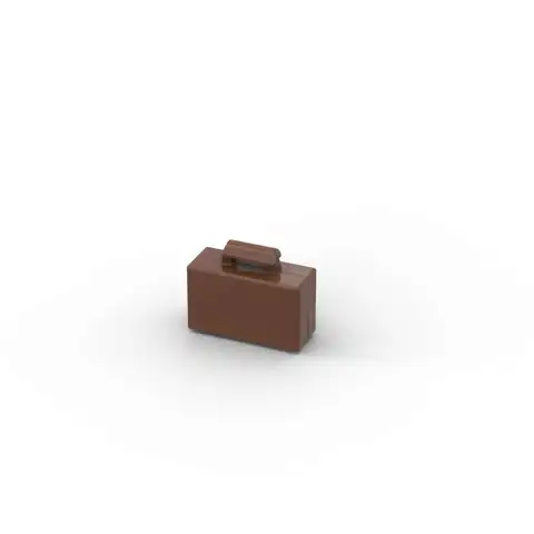 Набор строительных блоков MOC 10 шт., 4449, посуда, портфель, набор строительных блоков, чемодан, сумка, сборные кирпичи, идея для детских игрушек
