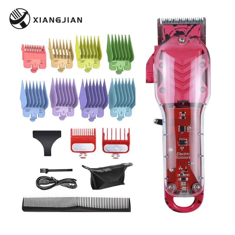 

XIANGJIAN Electric Hair Clipper Adjustable Trimmer For Men Barber Professional Beard Rechargeable Hair Cutting Machine XJ-181