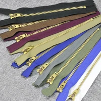 100 pcslot 4 13cm metal zipper for sewing close end auto lock for jeans front clothing accessories wholesale