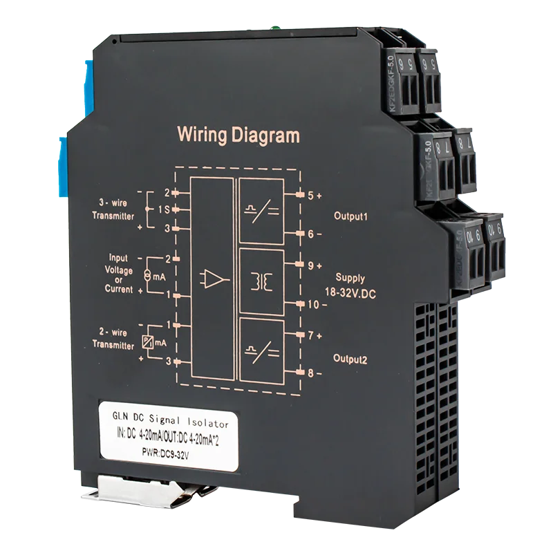 

GLN High Accuracy Signal Isolation Converter DC 0-5V to 0-10V Analog 4-20ma Input Signal Isolated Transmitter to PLC