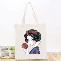 disney snow white cartoon canvas bag female handbag 2022 tendecias cheap womens bags with free shipping interesting shopper