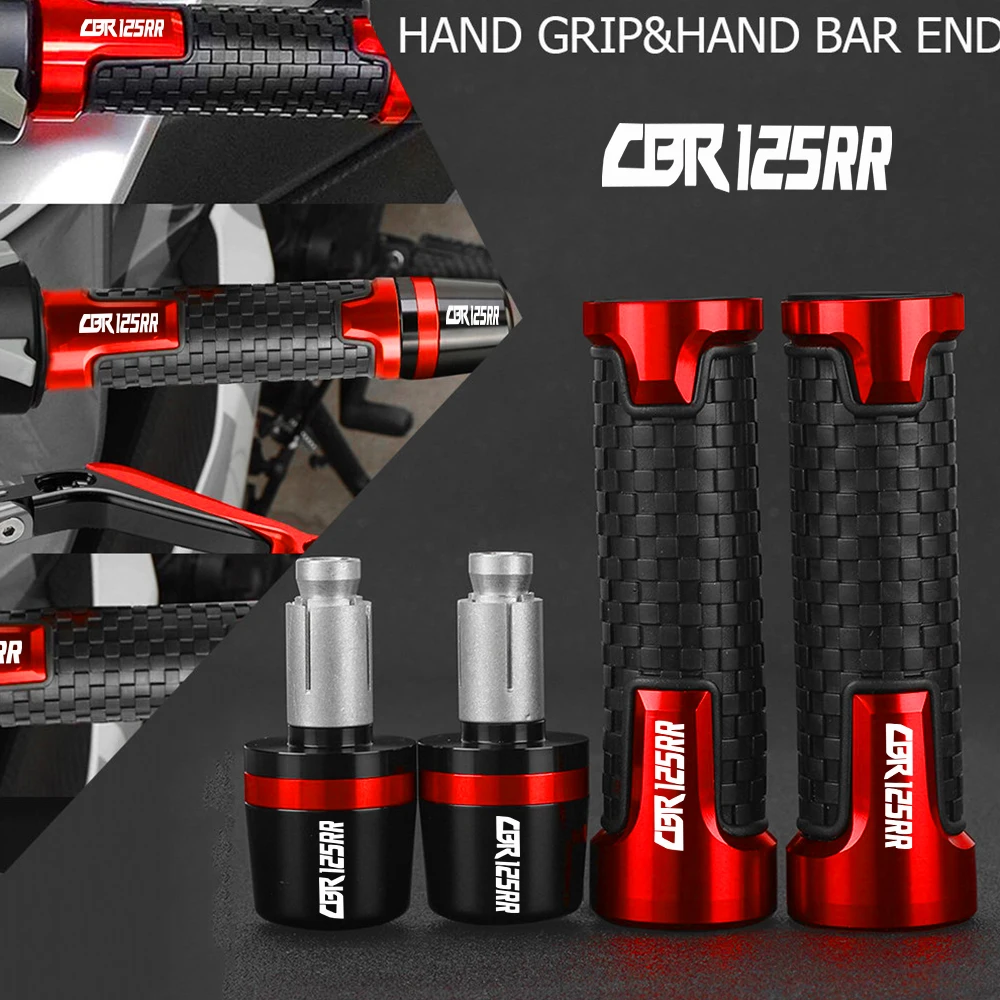 

2023 2024 Motorcycle 7/8'' 22mm handlebar grip end handle bar grips FOR HONDA CBR 125 RR CBR125 RR 2004-2022 2021 2020 2019 2018