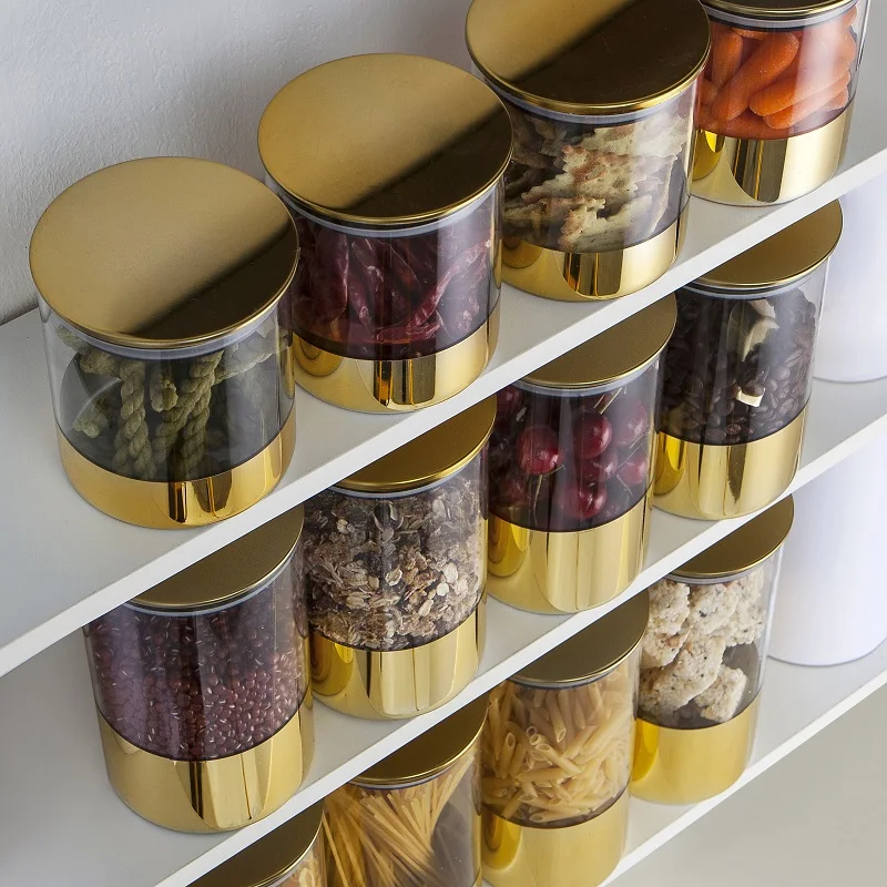 

Can Box Spice Storage Storage Cans Glass Jars Food Cover Banks Sealed Storage Tea Jars With Bottles Mason Candy Kitchen Kitchen