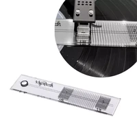 pickup calibration distance gauge protractor record lp vinyl turntable phonograph phono cartridge stylus alignment adjust tool