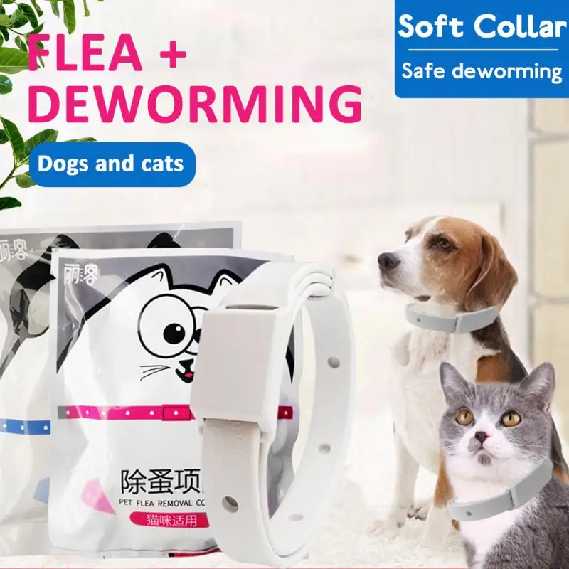 

Pet Anti Flea Collar Anti Mosquito Insect Repellent Adjustable Collar for Large Pets Puppy Cat Vitro Deworming Dog Accessories