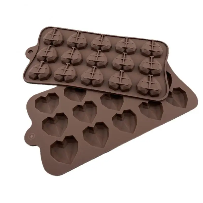

Heart Mold Silicone Ice Tray DIY Chocolate Fondant Mould 3D Pastry Jelly Cookies Baking Cake Decoration Love Mold Bakeware Tools