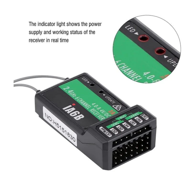 FS Flysky фотоприемник 2 4G AFHDS 2A 6 каналов поддержка PWM PPM iBus