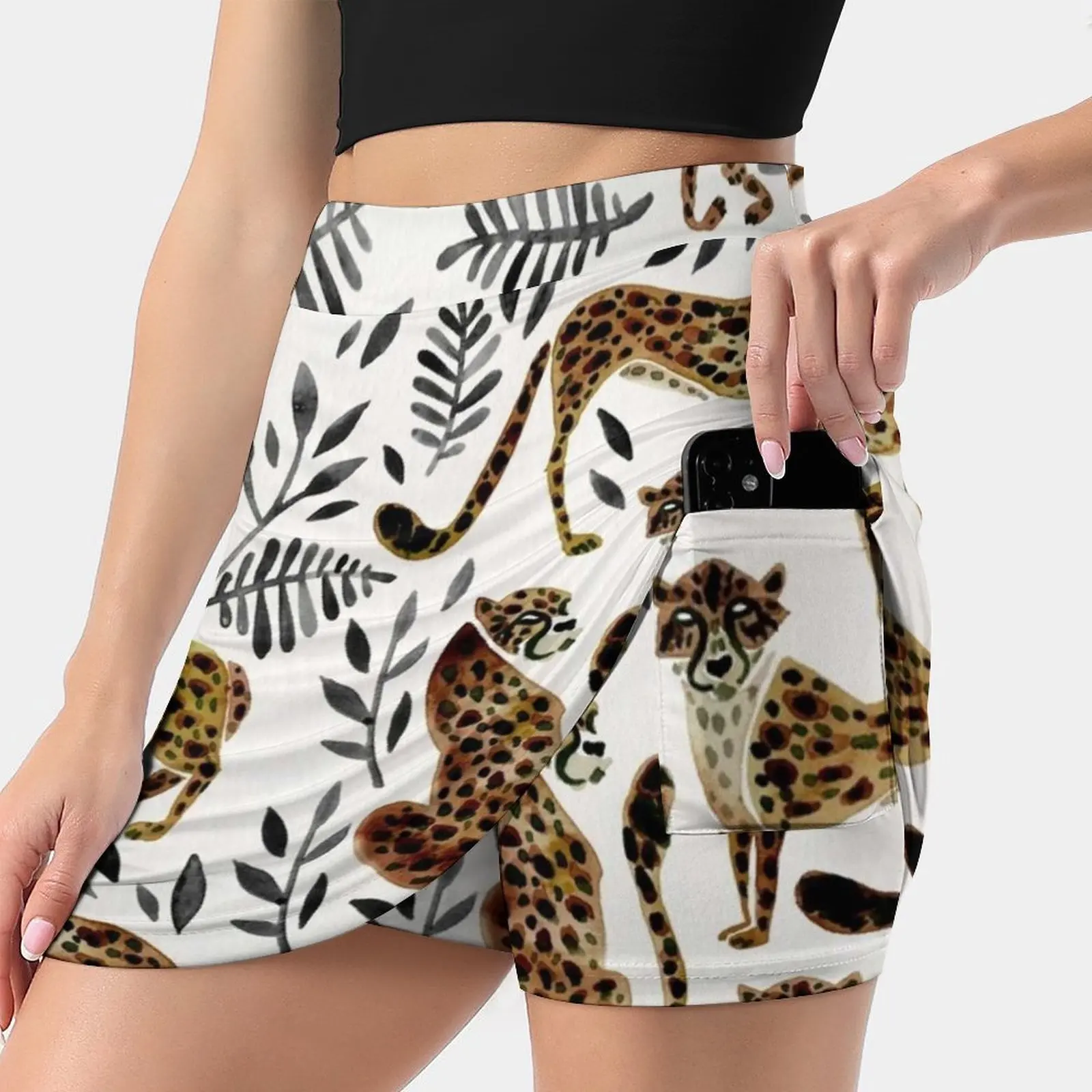 

Cheetah Collection – Mocha & Black Palette Women's skirt Aesthetic skirts New Fashion Short Skirts Cheetah Cheetahs Cat Cats