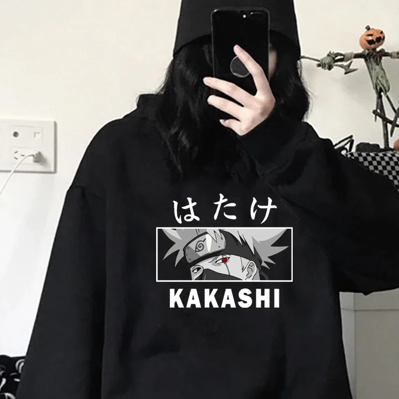 

Hot Anime Kakashi Hoodie Sasuke Ichiraku Hoody Women Harajuku Streetwear Pullover Sweatshirt Akatsuki Sakura Hinata Eyes Hoodies