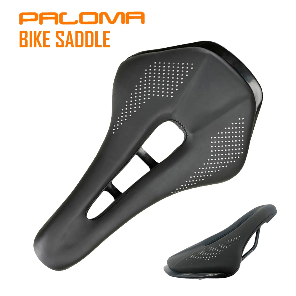 

PALOMA MTB Bicycle Saddle Seat Road Steel Rails Mountain Bike Cushion For Men Skid-proof Carretera Soft PU Leather Road Saddles