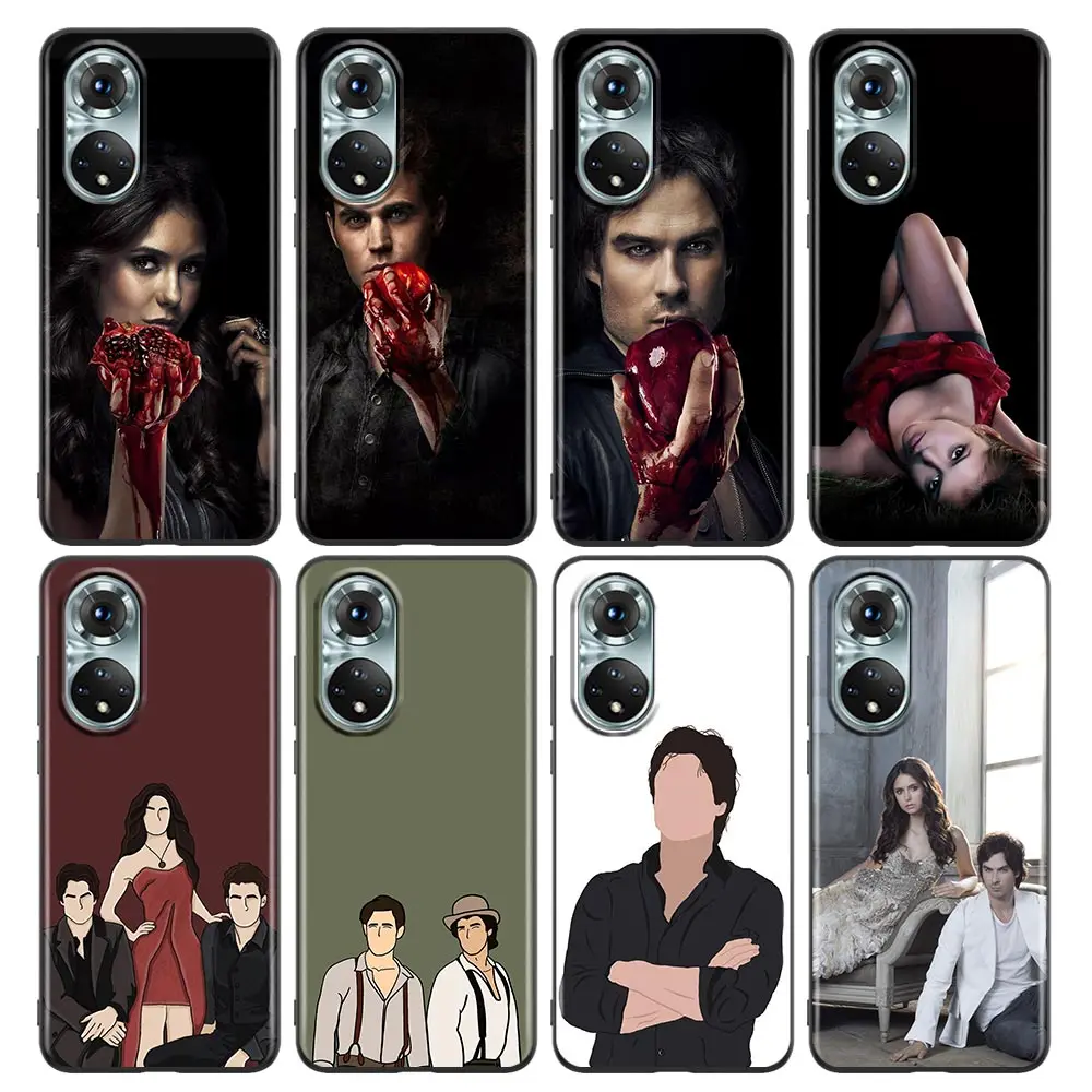 

The Vampire Diaries Damon Matte Comics Phone Case For Honor X8 60 8X 9X 50 30i 21i 20 9A Play Nova 8i 9 SE Y60 Magic4 Pro Lite