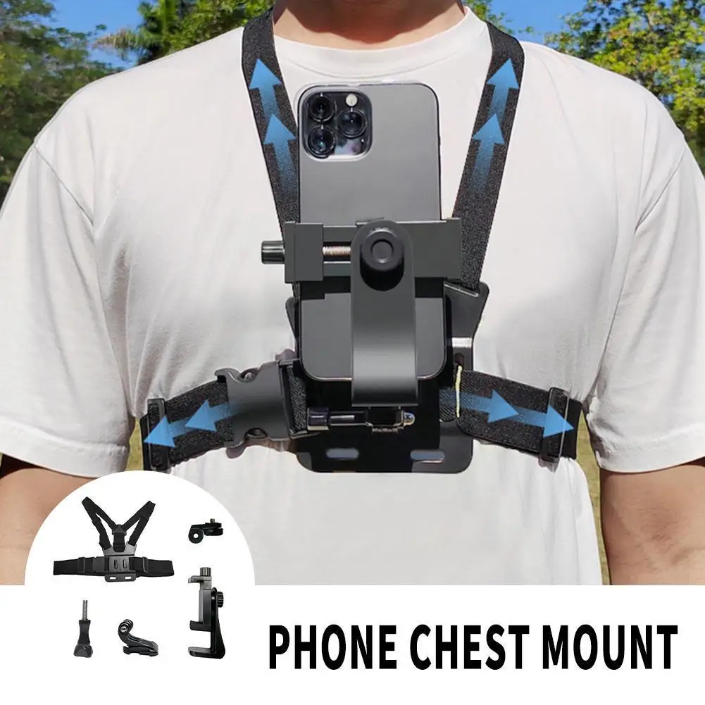 

Universal Mobile Phone Chest Mount Holder Phone Clip For Smartphone Video Outdoor Shooting V2W0