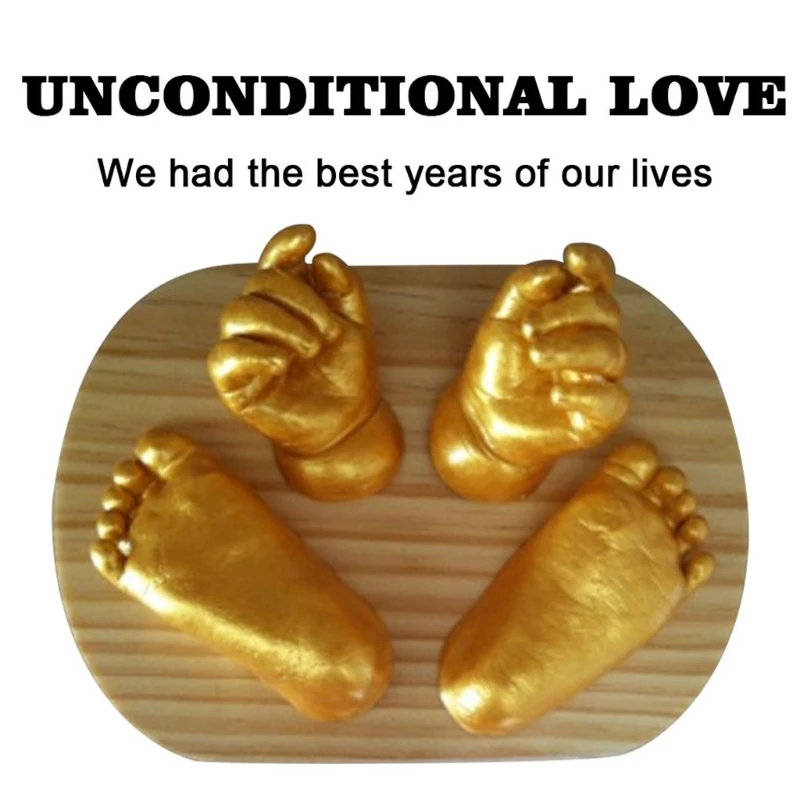 DIY Baby Plaster Mold 3D Hand Foot Print Mold for Baby Souvenir Hand Casting Kit Couples Wedding Accessories Home Decor Gifts