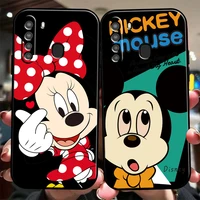 disney mickey mouse cartoon phone case for samsung galaxy s20 s20fe s20 ulitra s21 s21fe s21 plus s21 ultra liquid silicon soft