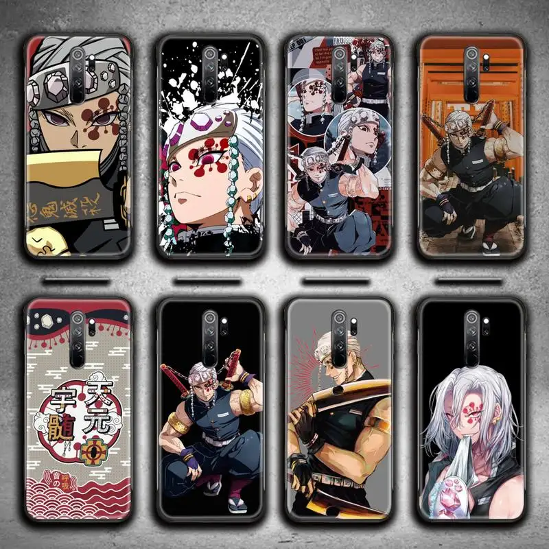 

Anime Demon Slayer Uzui Tengen Phone Case for Redmi 9A 9 8A Note 11 10 9 8 8T Pro Max K20 K30 K40 Pro