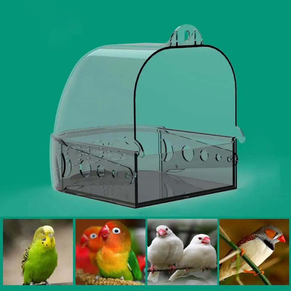 

Sturdy Parrot Bath Box Sanitary Clear Bird Bathtub Bird Bathtub Portable Parrots Bathroom