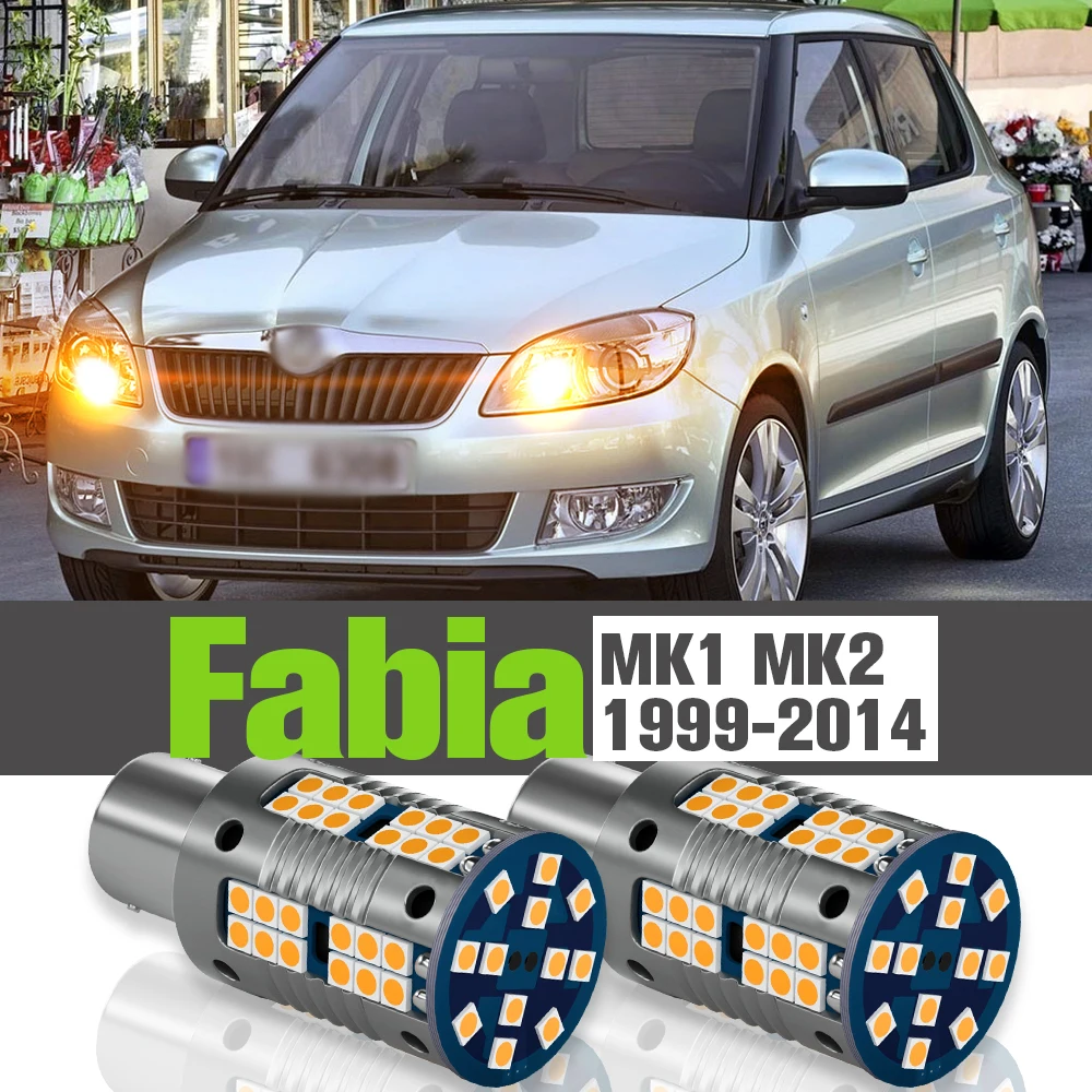 

2x LED Turn Signal Light Accessories Lamp For Skoda Fabia 1 MK1 2 MK2 1999-2014 2004 2005 2006 2007 2008 2009 2010 2011 2012 201
