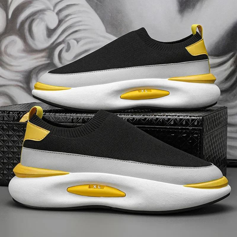 Новинка 2024 сетчатые удобные цветные кроссовки на толстой подошве увеличивающие