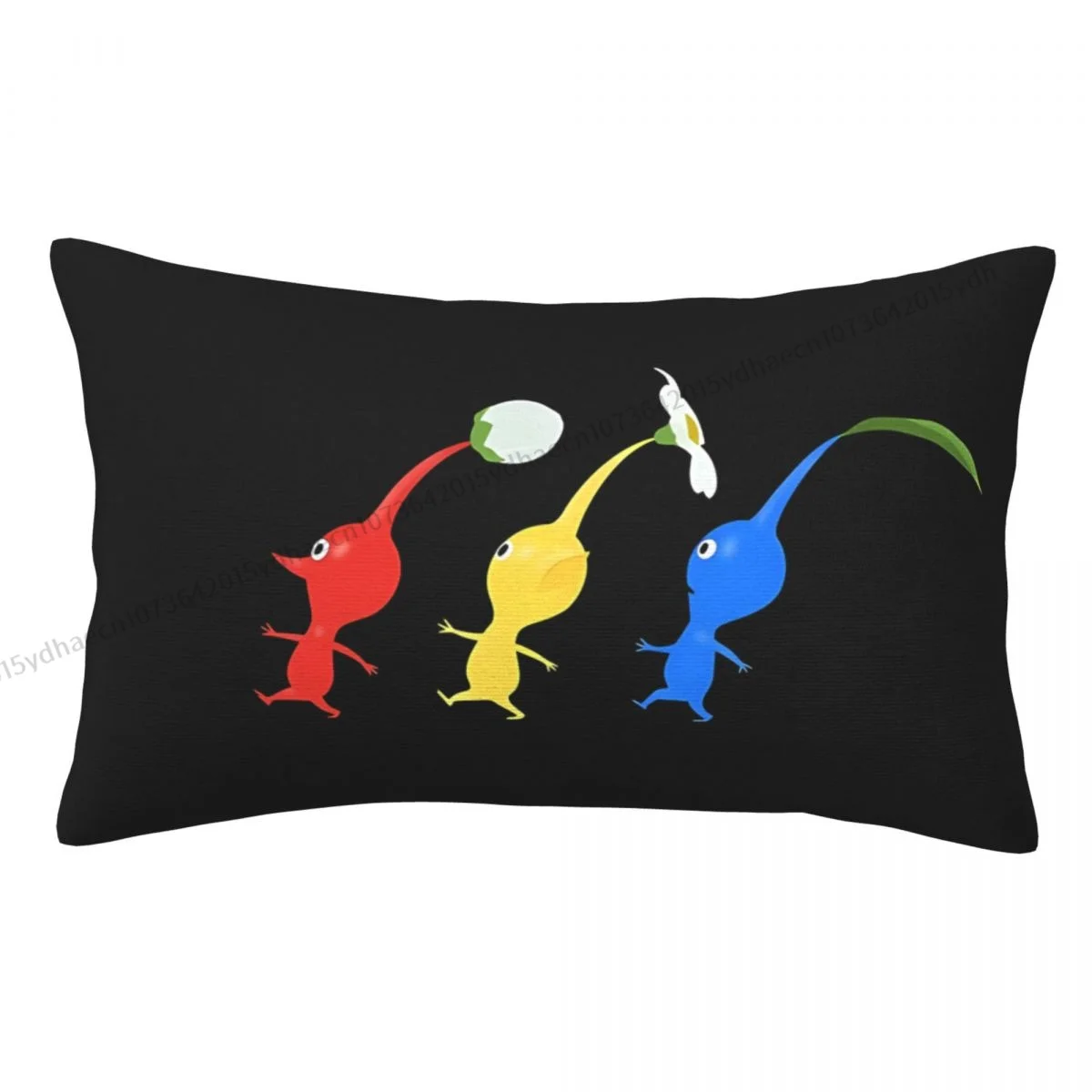 

Running Hug Pillowcase Three Pikmin Backpack Cojines Livingroom Printed Office Pillow Covers Decorative