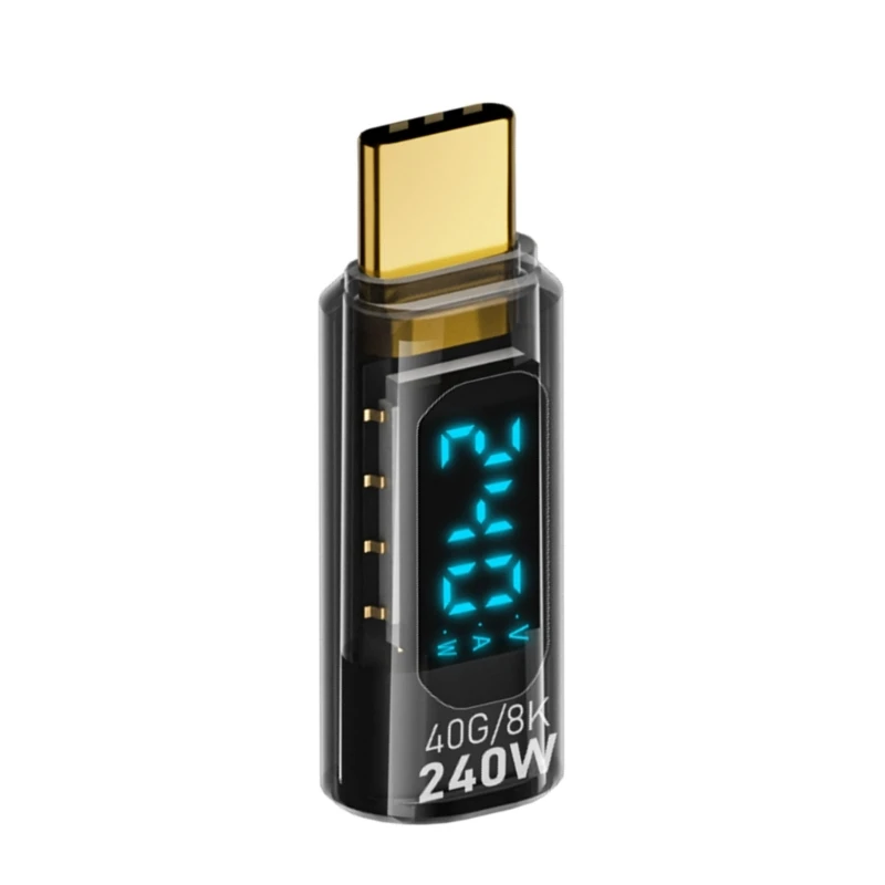 Зарядный адаптер USB C 240 Вт светодиодный цифровой считыватель высокоскоростная