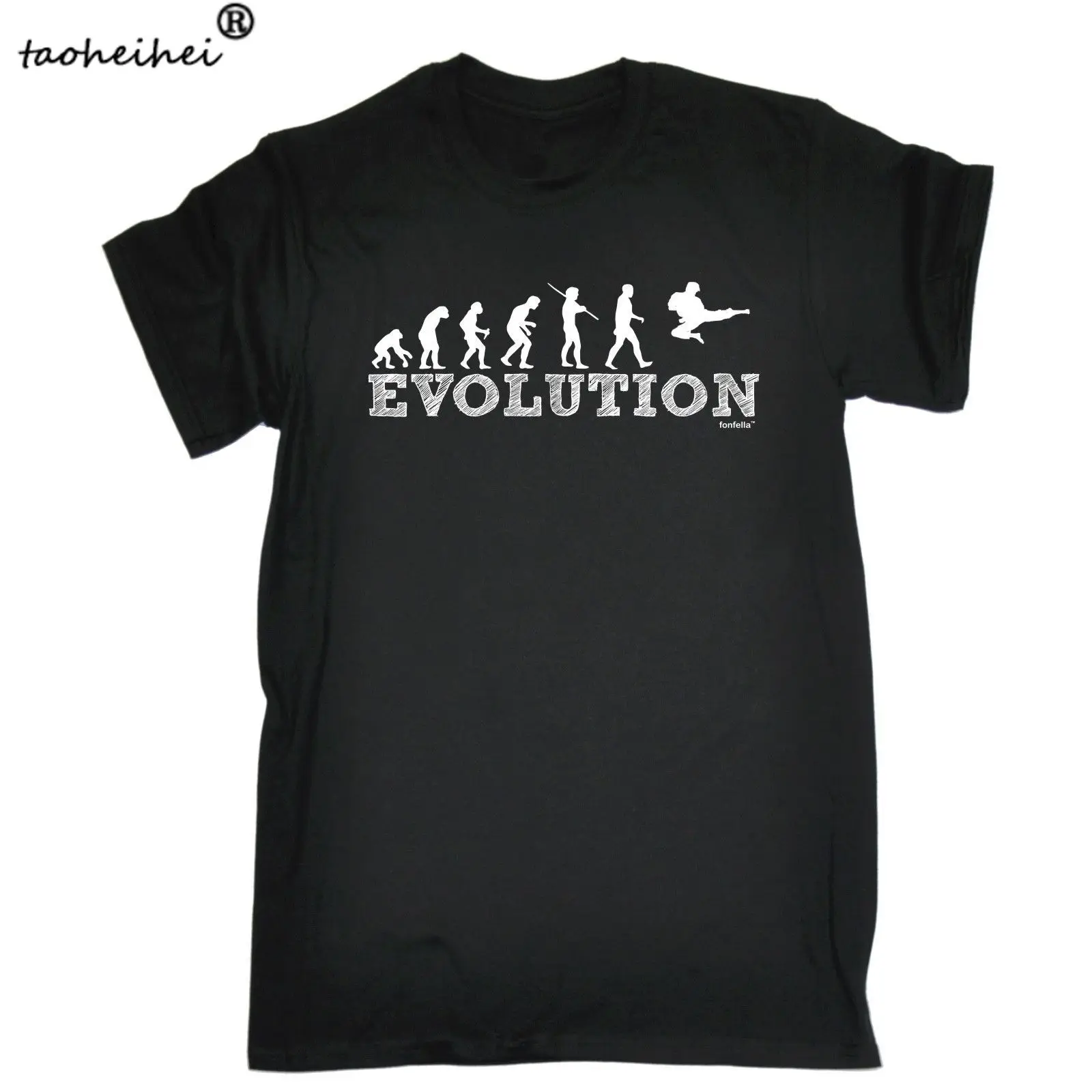 Футболка Evolution каратэ дзюдо смешная футболка для боевых искусств подарок на день