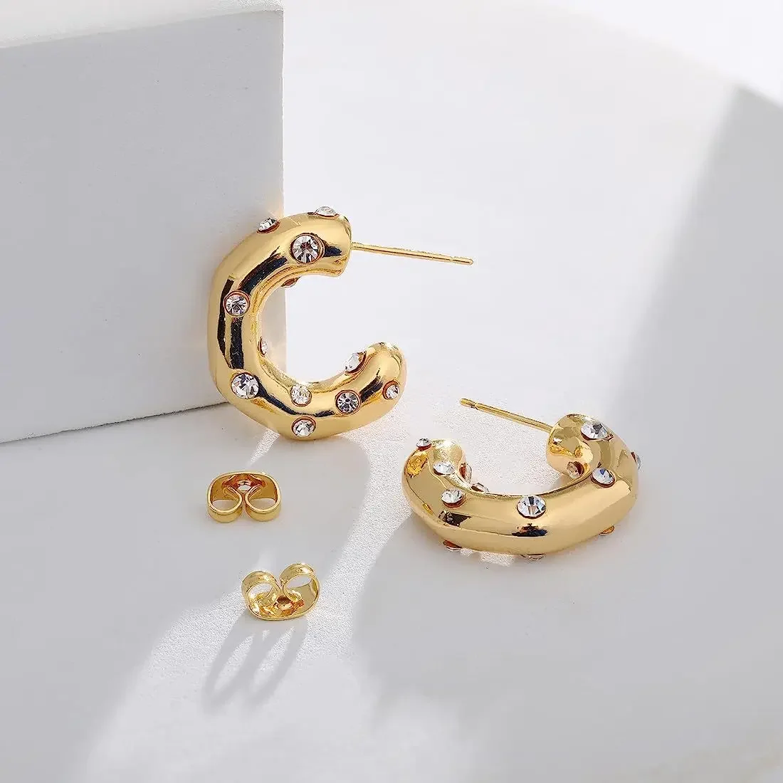 Элегантные легкие роскошные серьги из титановой стали в светском стиле с