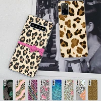 leopard print phone case for samsung s21 a10 for redmi note 7 9 for huawei p30pro honor 8x 10i cover