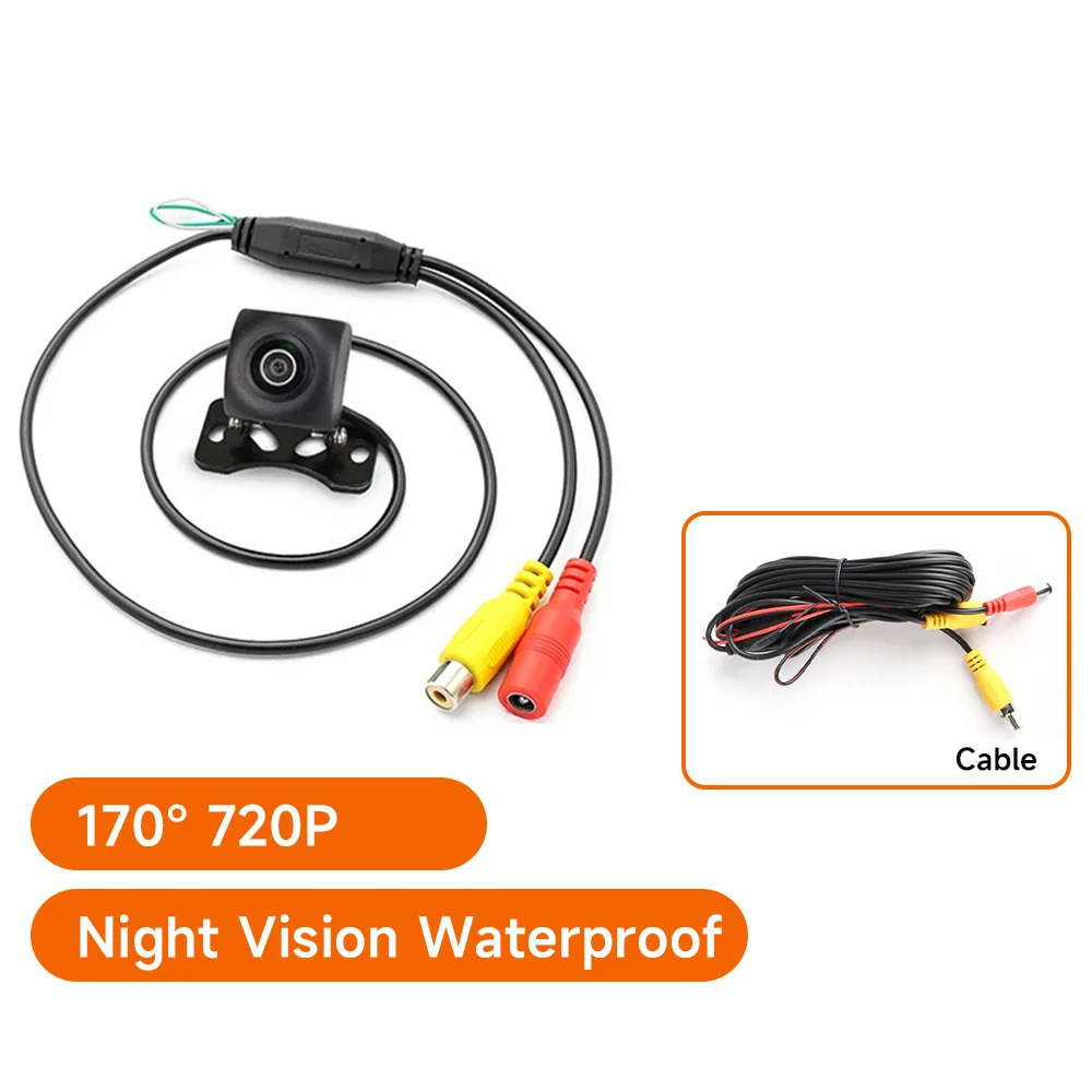 

Автомобильная камера JIUYIN AHD 1080P 170 ° Камера заднего вида «рыба» для автомобиля, черный объектив «рыбий глаз», водонепроницаемая универсальная камера ночного видения