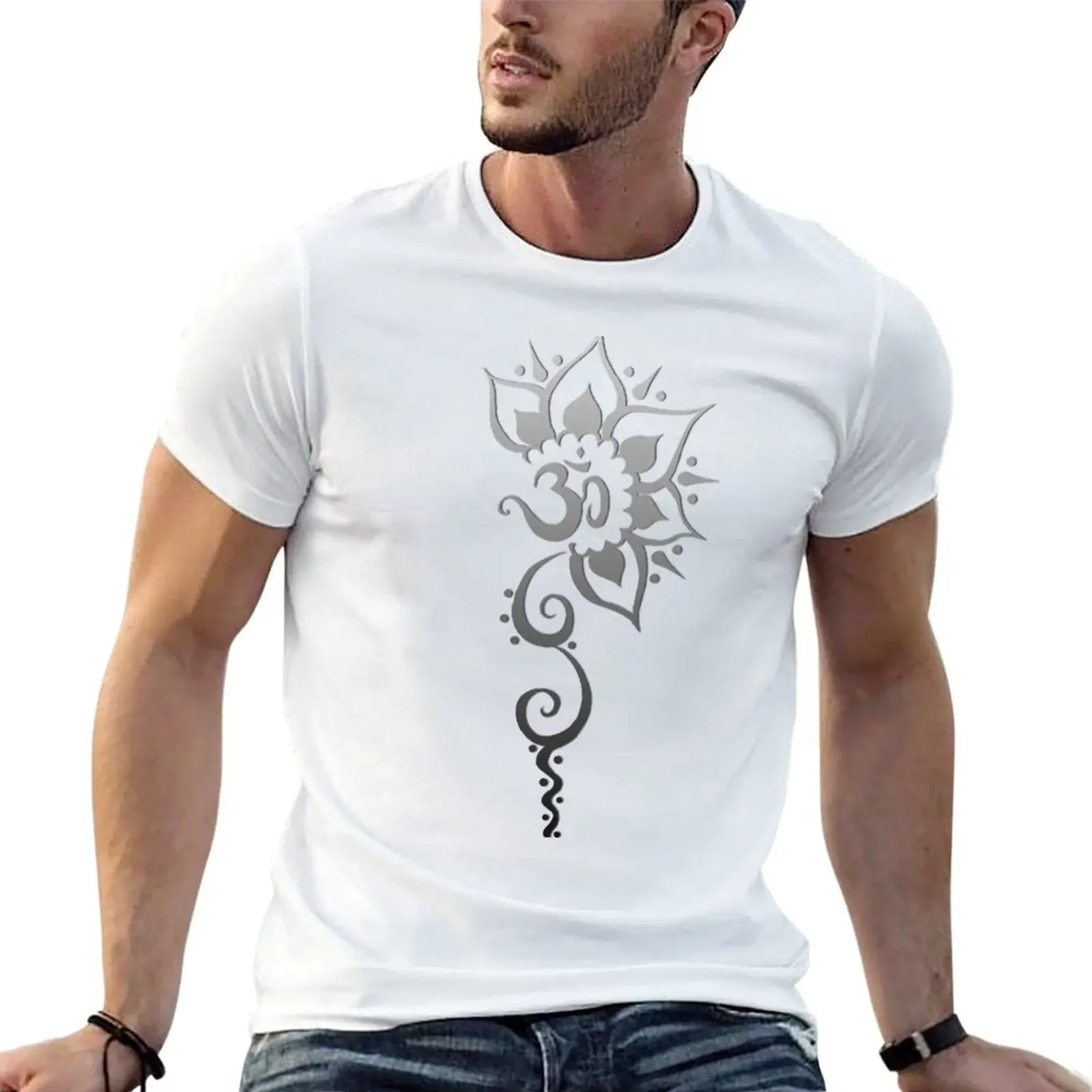 Rising Om - Silver Fade T-Shirt graphic t shirt vintage anime shirts men