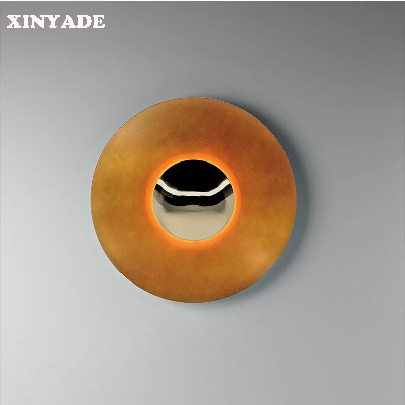

Modern wall lamp multicolor LED 110V living room art deco luxury TV background bedroom bedside round wall hanging lamp