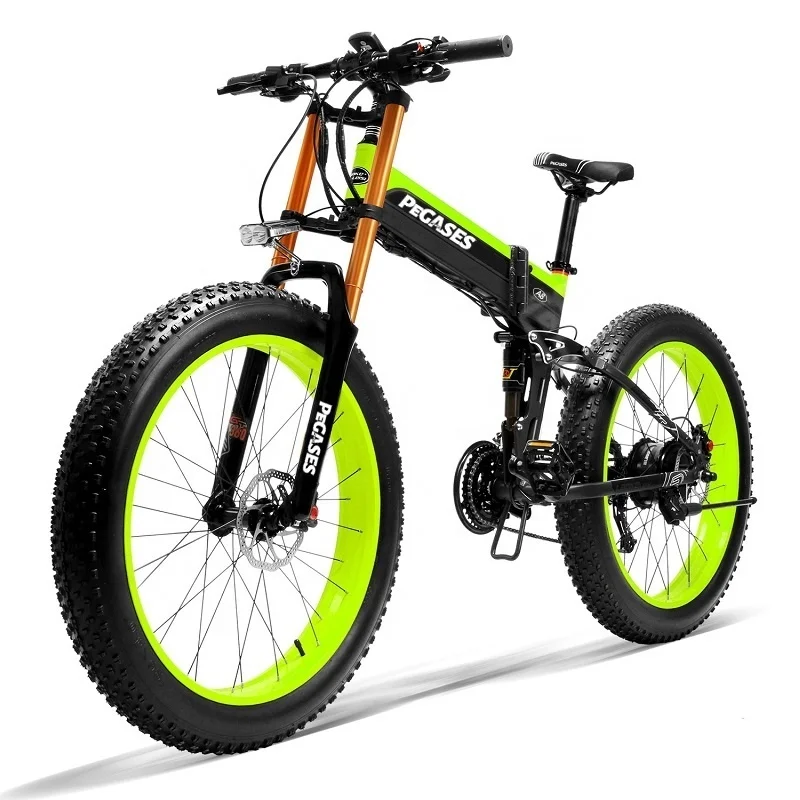 

High Quality 2021 1000W Fat Tire Snow Bike 27-speed Pedal Assist Electric Bike 48V 14.5Ah Long Cycling ebike for Adult