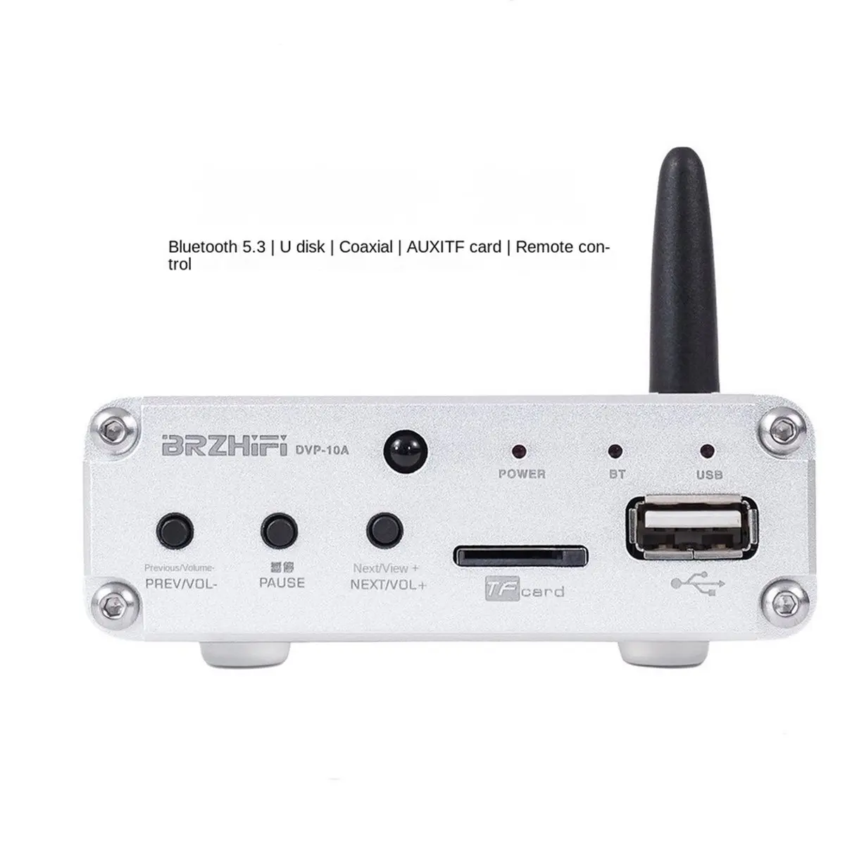 Фото 11·11COUPON Цифровой аудиоплеер DVP10A с аудиоприемником и декодером ES9018, Bluetooth 5.3 №5