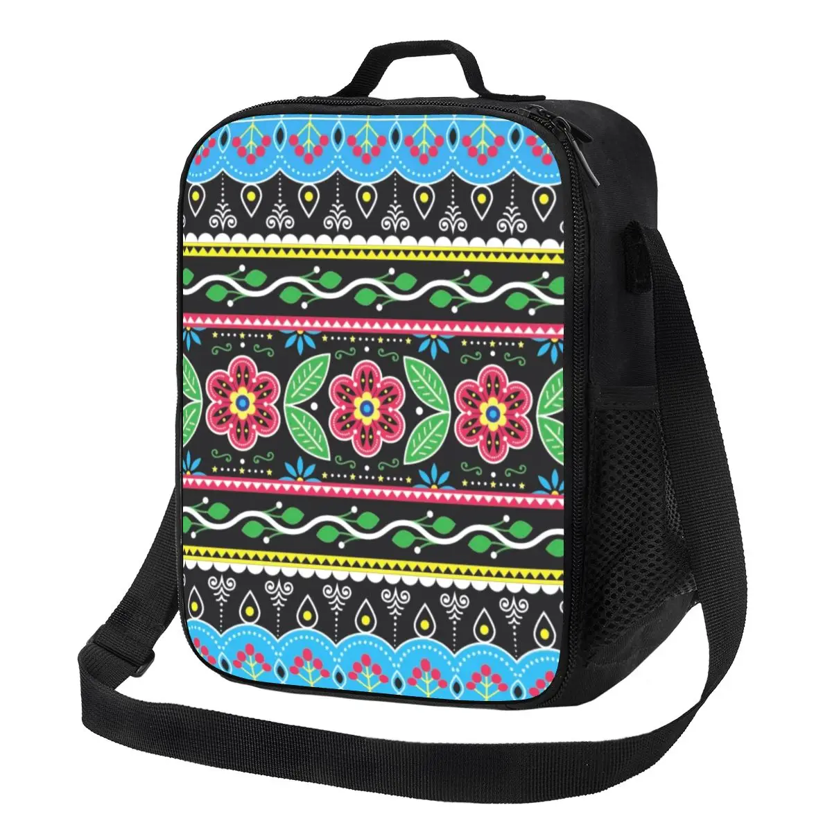 

Moroccan Mandala Flower Thermal Insulated Lunch Bags Bohemian Floral Kilim Resuable Lunch Container Storage Bento Food Box