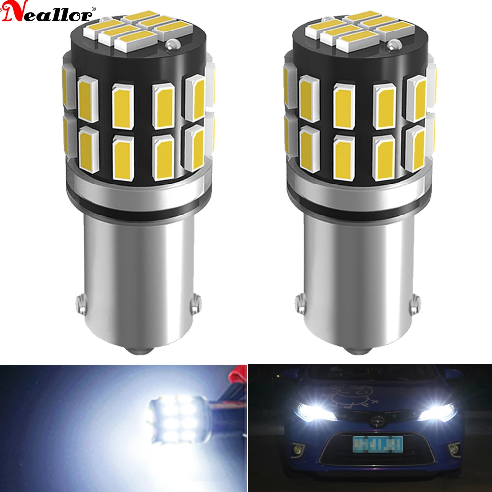 

2x BA9S светодиодный s T4W T11 супер яркие 3014 LED 30SMD автомобильные лампы для номерного знака габаритные огни без полярности DC 12V белый 6000k
