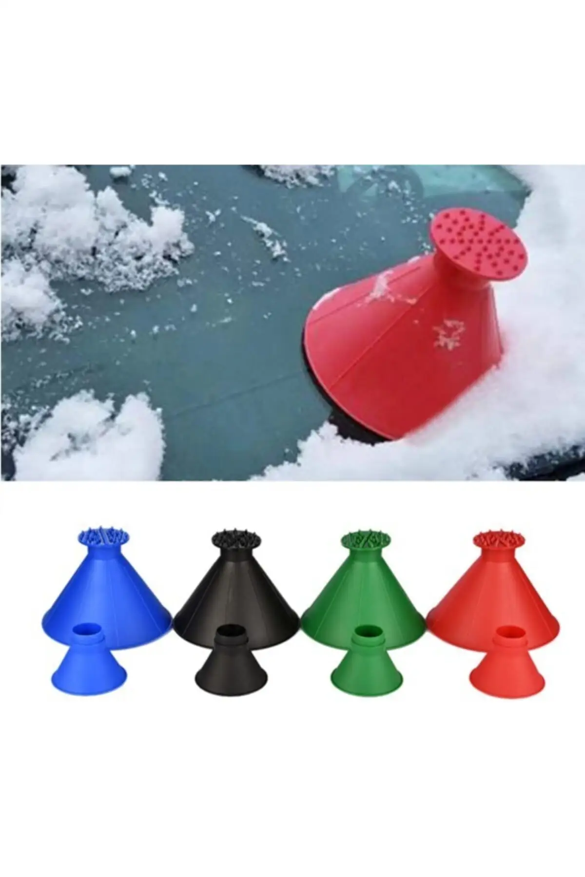 

Car Snow Ice Scraper Cone Easy Operation Doesn 'T Take Up Space