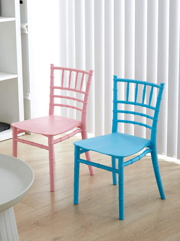 Детский пластиковый стул Кьявари встроенный бытовой обеденный для детского сада