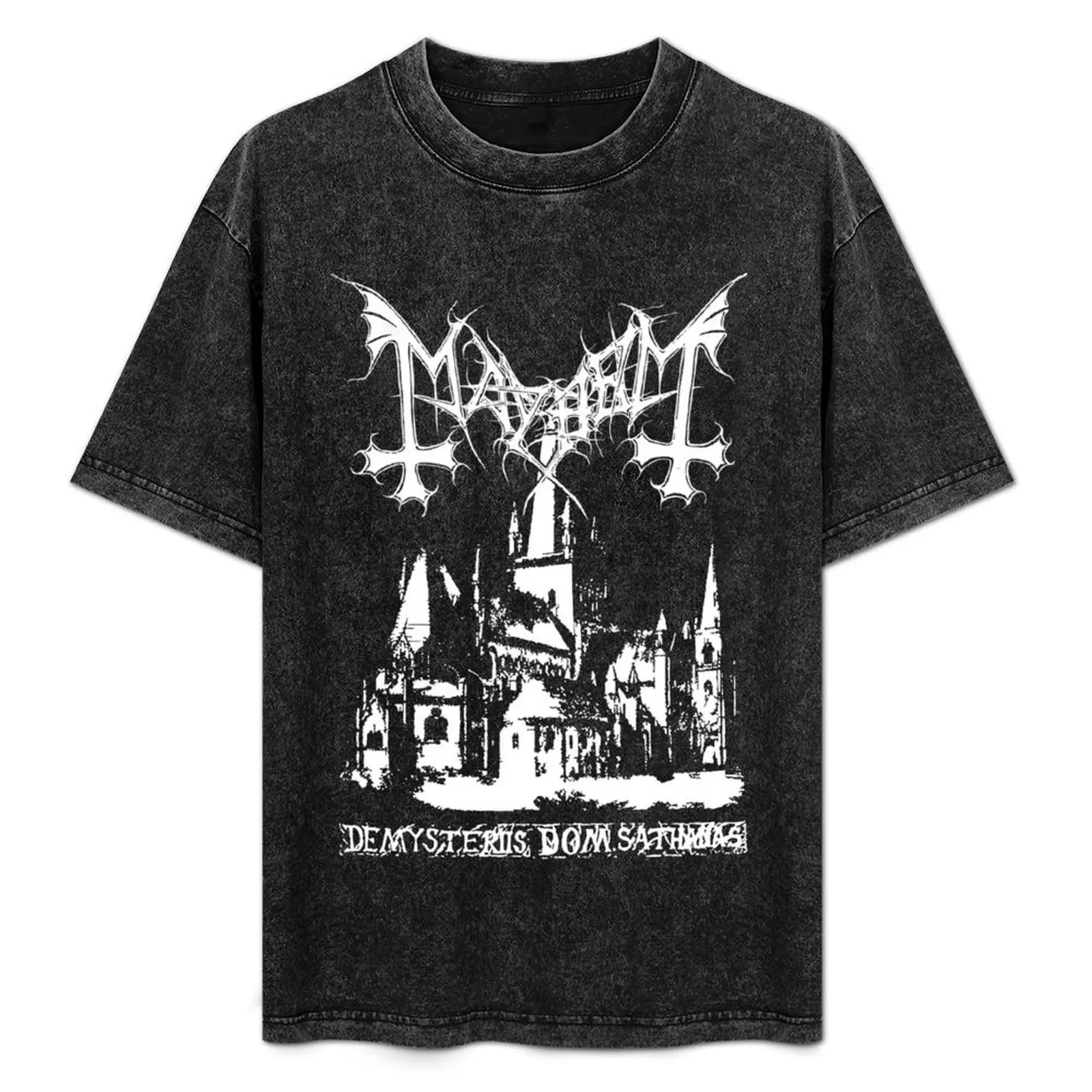 Mayhem - Norway Band Original Logo Fanart De Mysteriis Dom Sathanas Футболка черные рубашки футболки с рисунком