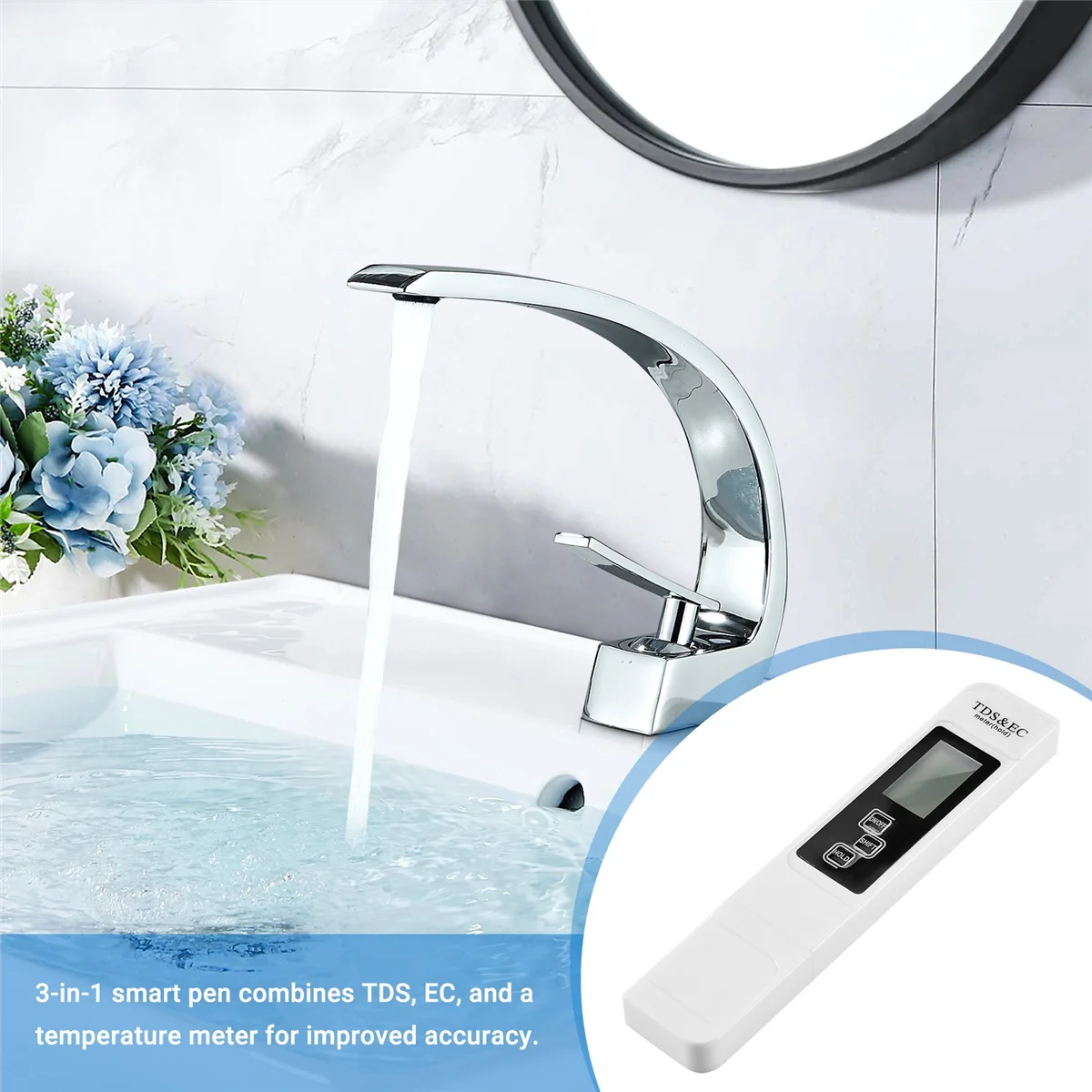 Цифровой тестер качества воды диапазон измерений 0-9999 PPM