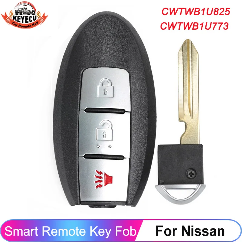 KEYECU CWTWB1U825 3 кнопки для Nissan Patrol Juke Cube Armada 2009 2020 CWTWB1U773 433 МГц дистанционный