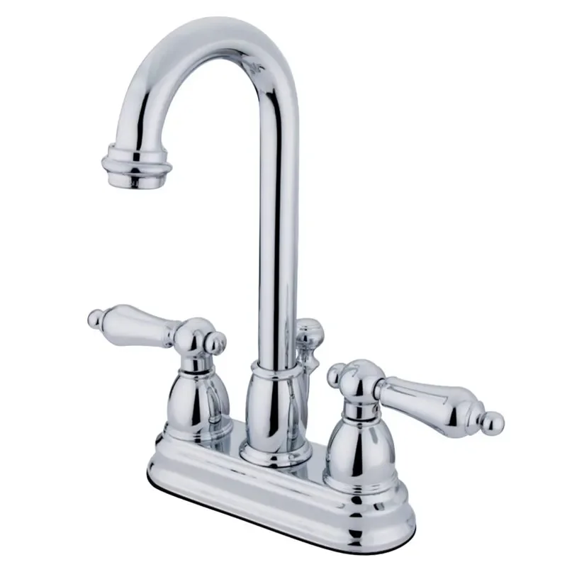 

Polished Chrome 4 in. Durable Centerset Bathroom Faucet – Perfect Home Suitability